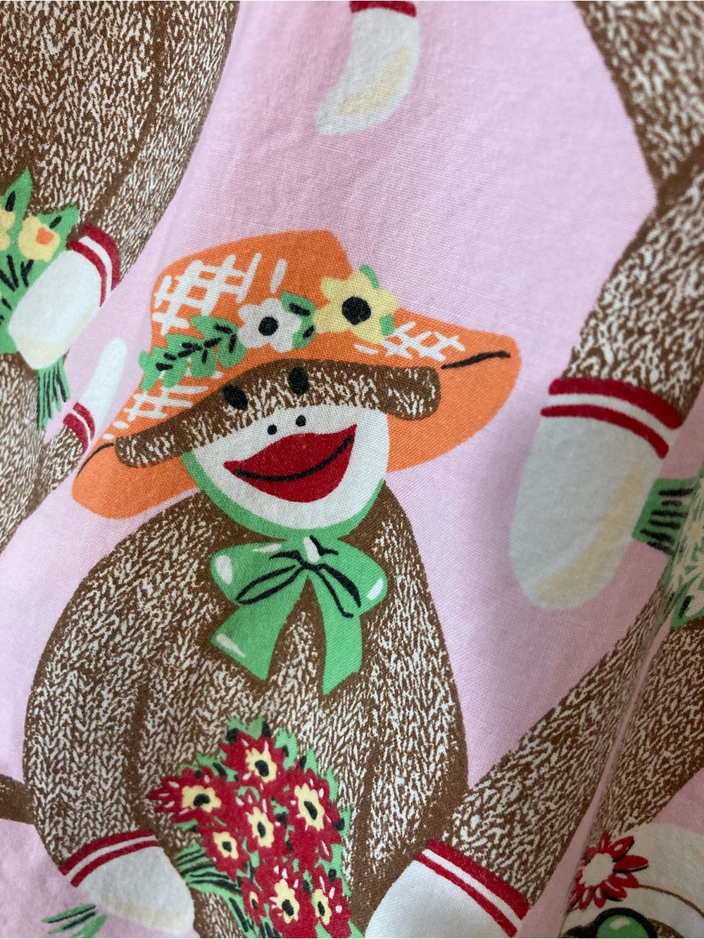 Nick And Nora Sock Monkeys Pajama Pants - Cotton - EUC! - XL - Picture 6 of 14